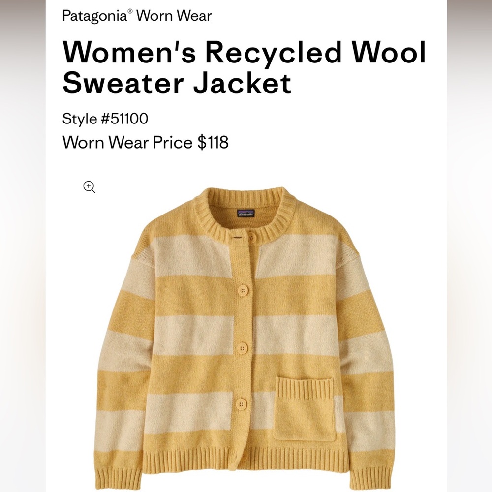 Patagonia Recycled Wool-Blend Sweater Jacket